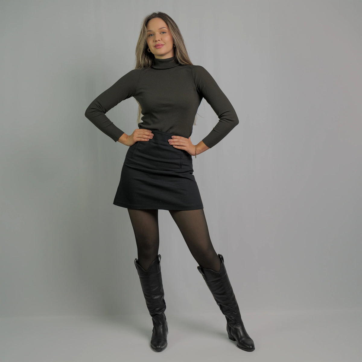 Collant polaire effet transparent