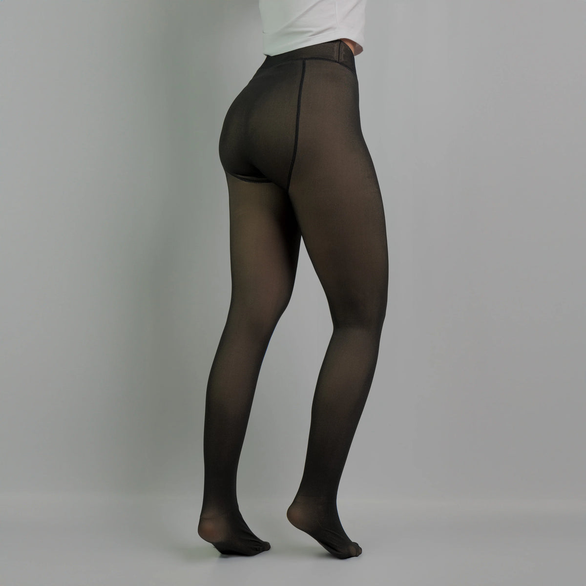 Collant polaire effet transparent